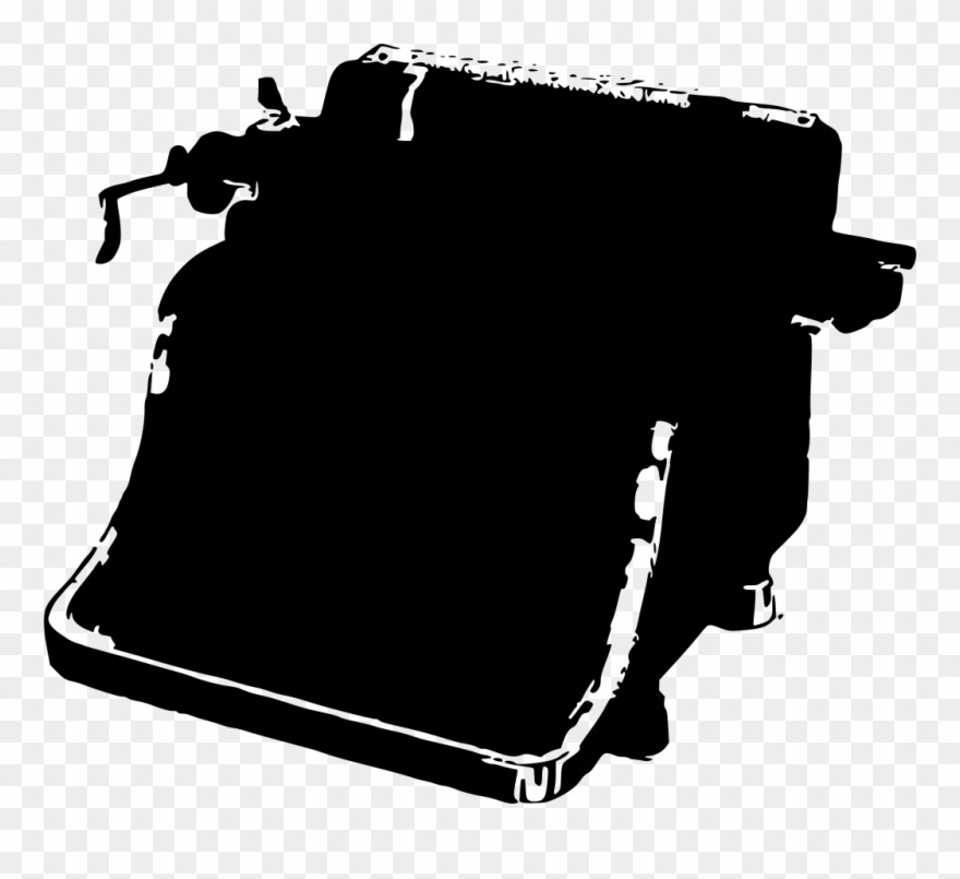 Download Png - Typewriter Silhouette Clipart