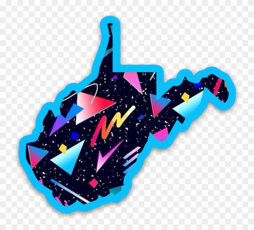 Wv Sticker Pattern Collection - 80s Geometric Pattern Clipart