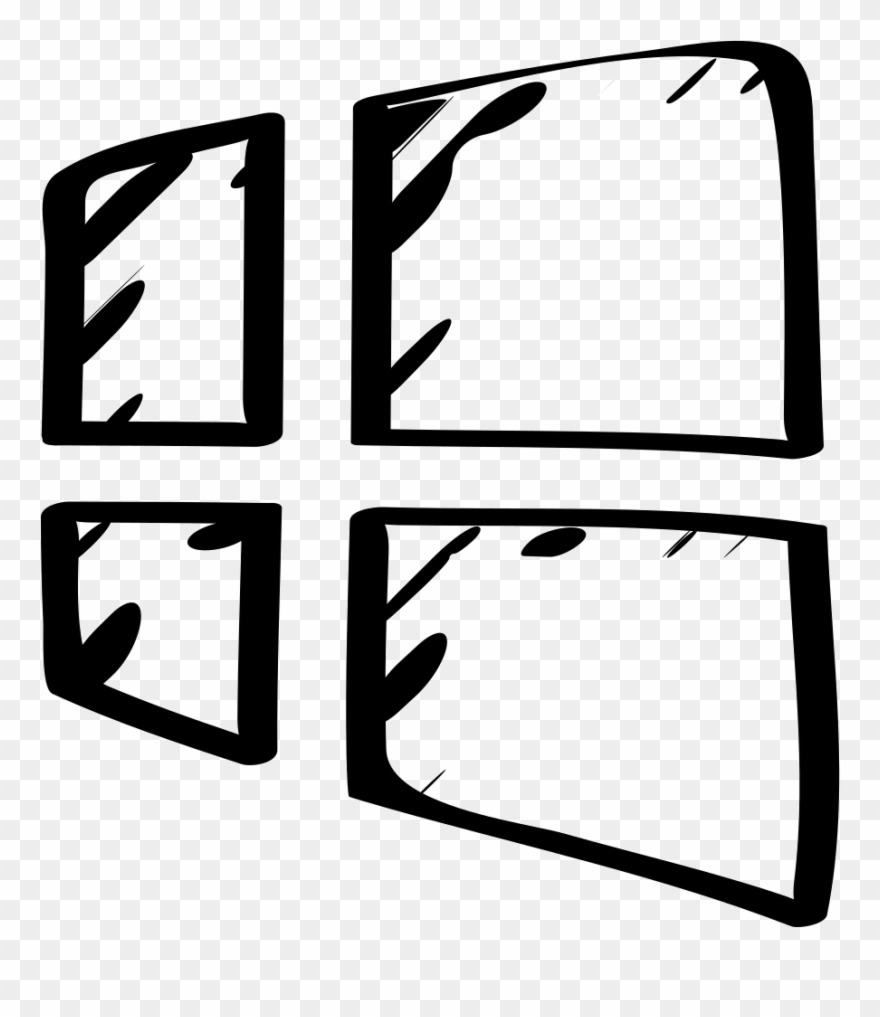 Windows 8 Sketched Logo Comments - Windows 8 Clipart