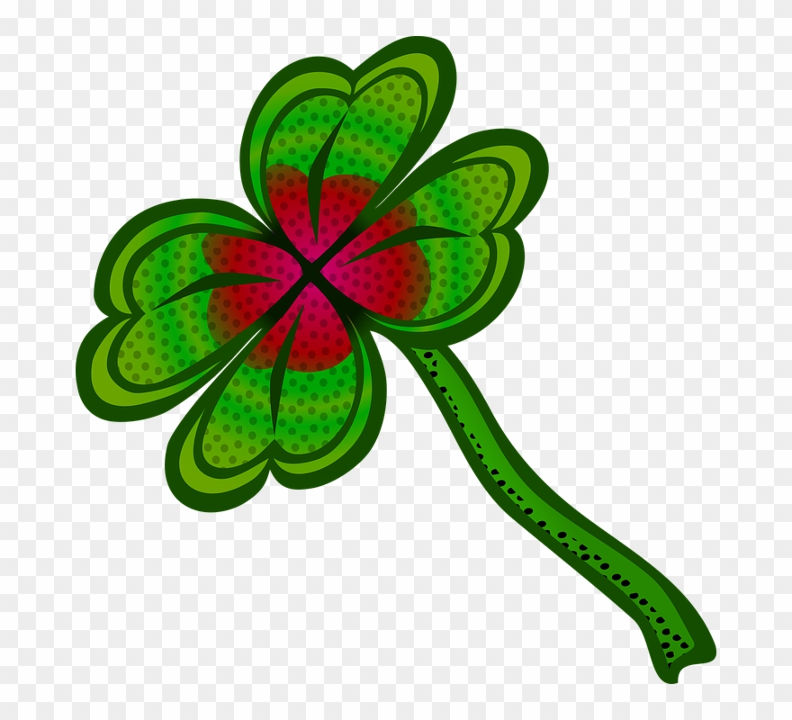 Clover, Cloverleaf, Klee, Leaf, Plant, Shamrock - 4 Leaf Clover Tattoo Clipart