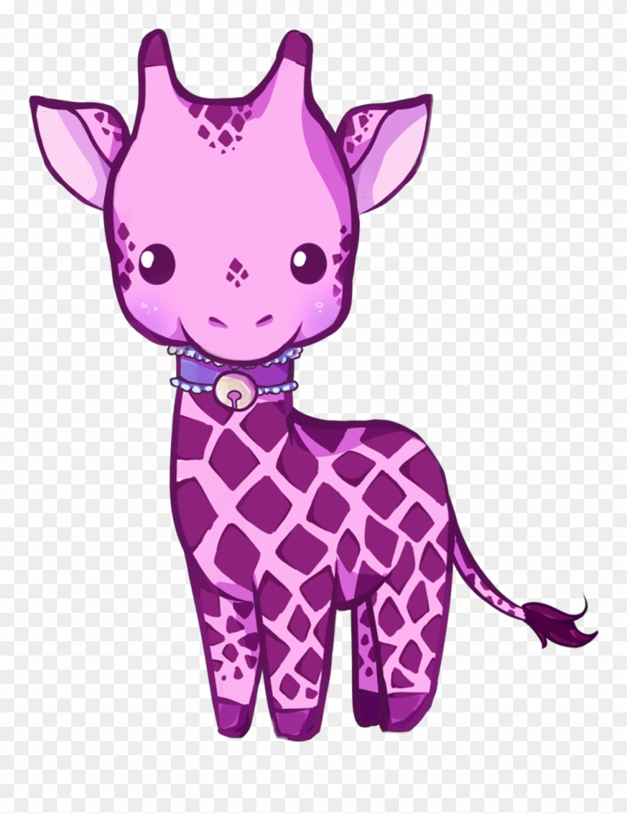 Jirafa Sticker - Kawaii Cute Animated Animals Clipart