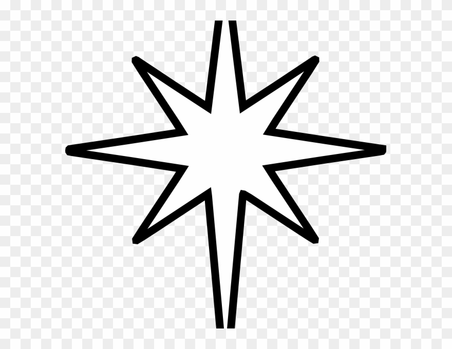North Star Coloring Page Coloring Page Cvdlipids - Nativity Star Clipart