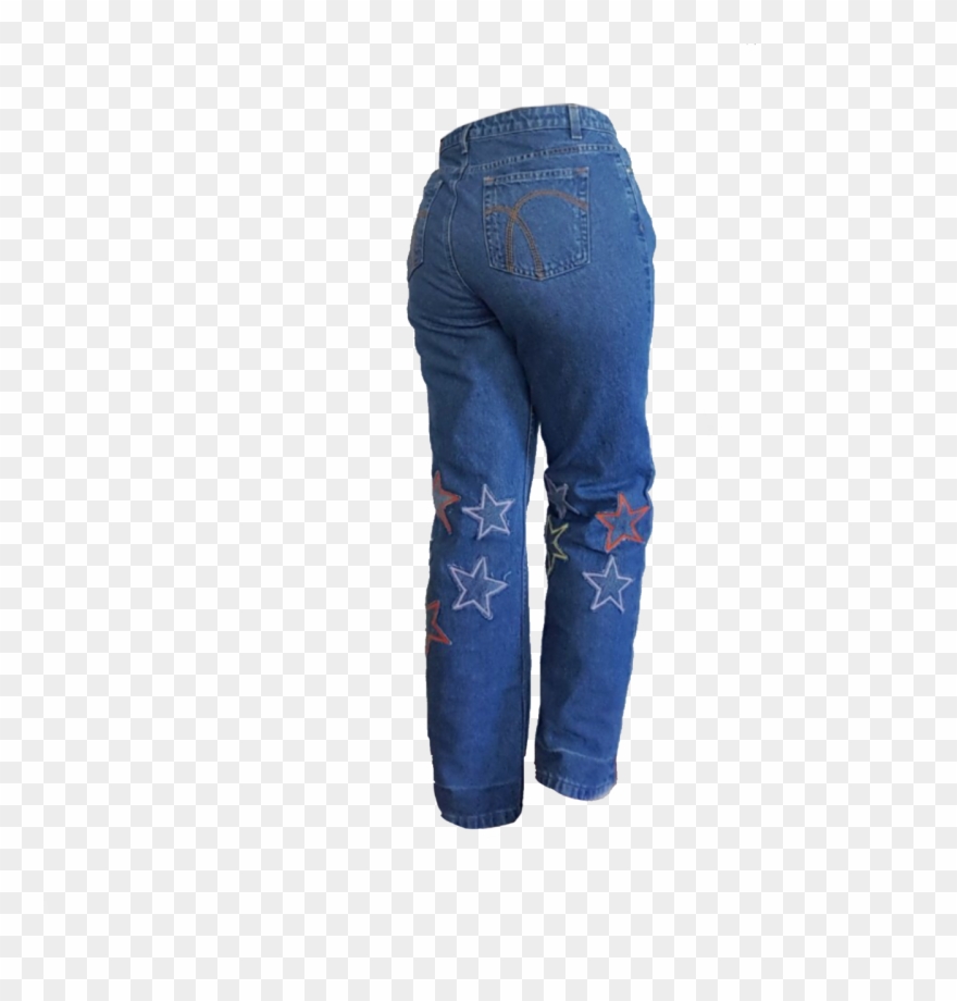 Blue Star Pants Polyvore Moodboard Filler Clipart
