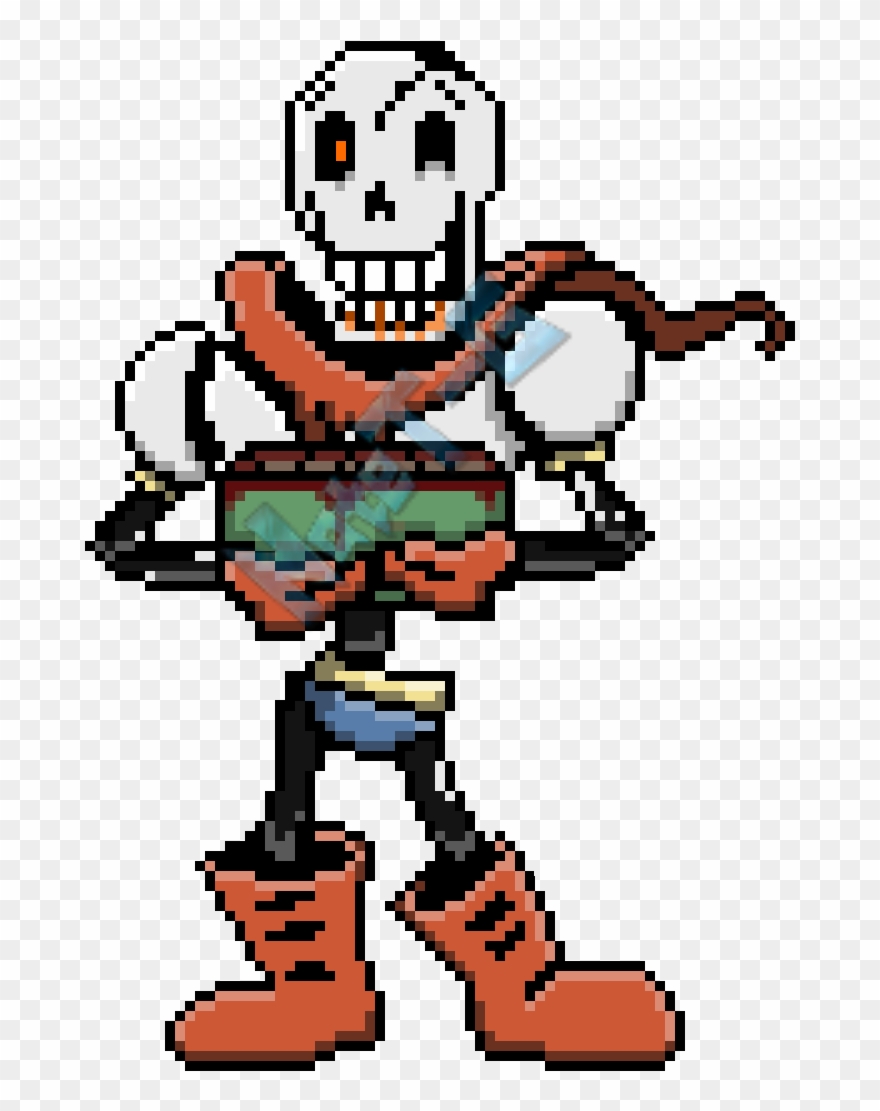 Hey, It's Me Again, The One Who Made The Axe Sans Sprite - Papyrus Undertale Sprite Png Clipart
