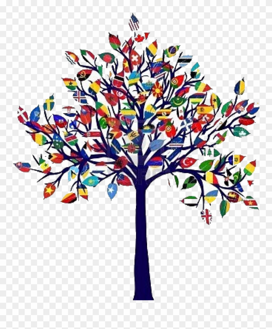 About Img - Flags Of The World Tree Clipart