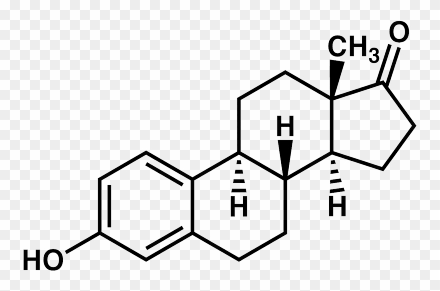 Note The Ketone Group Attached To The D Ring - Formula Del Estradiol Clipart