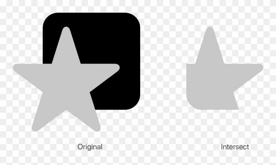 When Intersecting Shapes, All The Shape Components - Sign Clipart