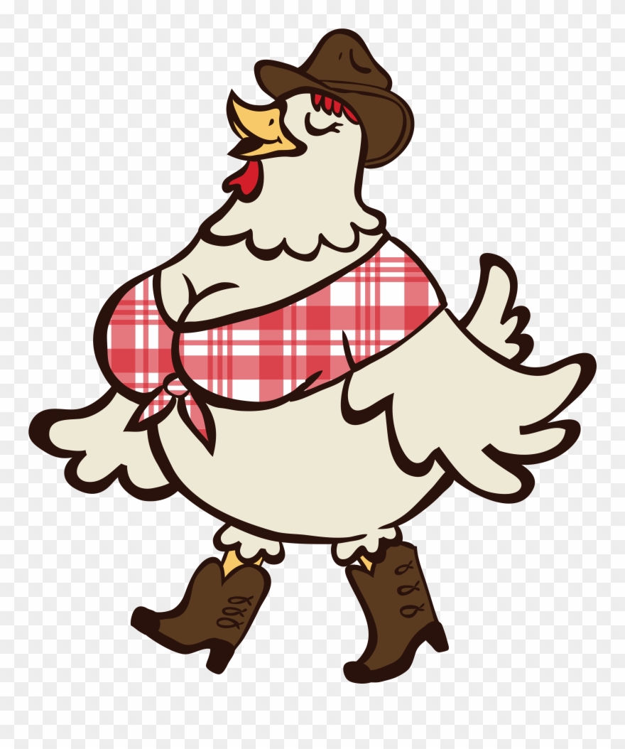 A Dolly Parton - Fat Hen Cartoon Clipart