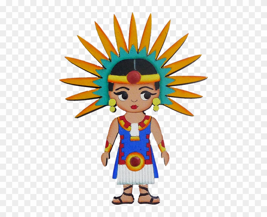 Conchera Wooden Magnet - Cartoon Clipart