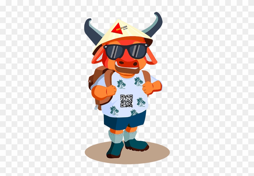 Backpackers Vn - Cartoon Clipart