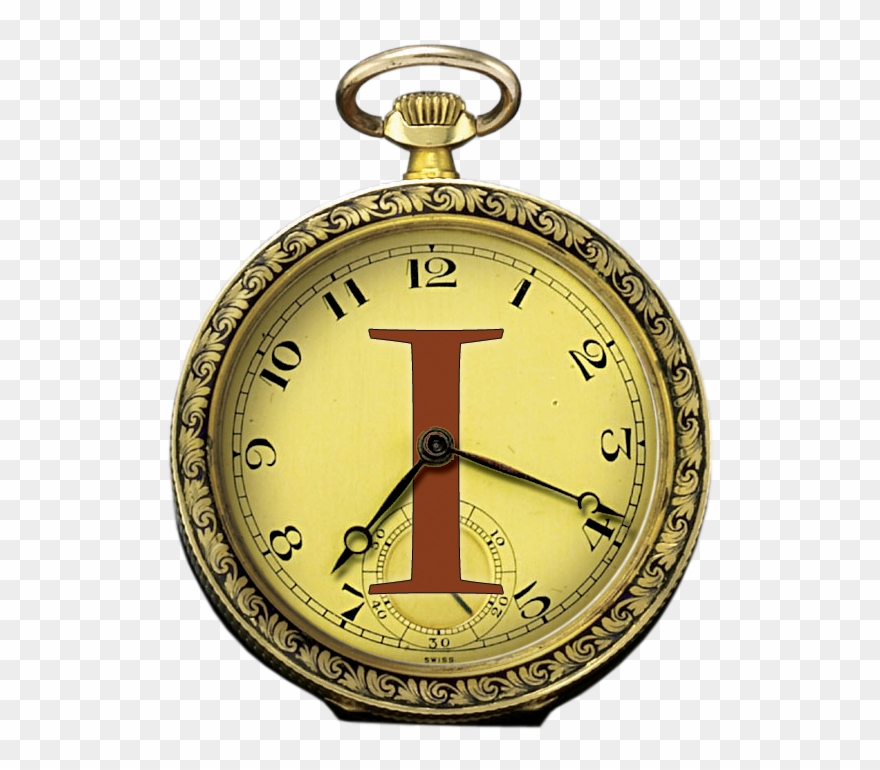 I Alphabet And Numbers, Stencils, Clip Art, - Alphabet Letter T Pocket Watch - Png Download