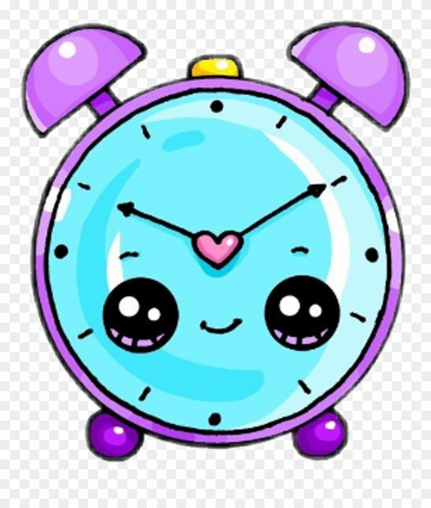 Freetoedit Kawaii Cute Reloj Watch - Alarm Clock Easy Draw Clipart