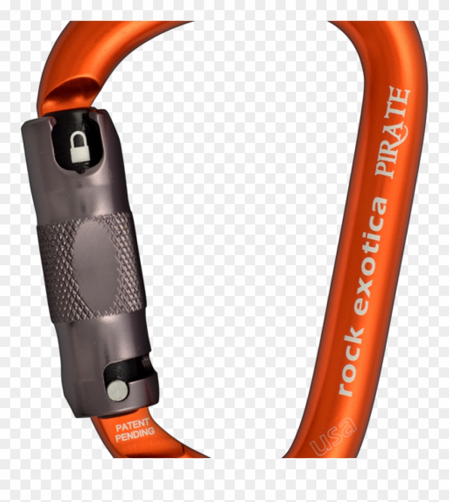 Rock Exotica Pirate Auto Locking Carabiner - Rock Exotica Pirate Carabiner Clipart