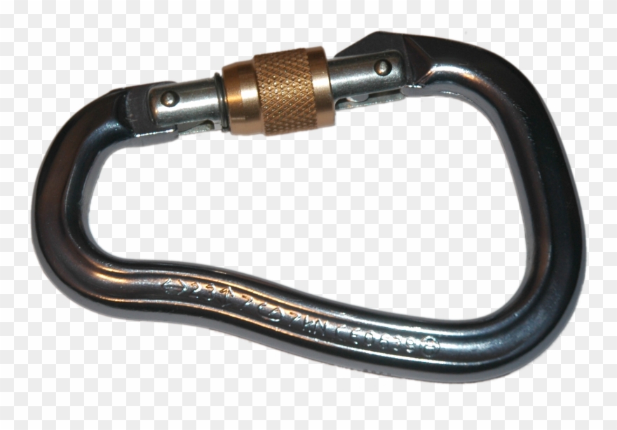 Carabiner - Parts Of Rock Climbing Harness Clipart