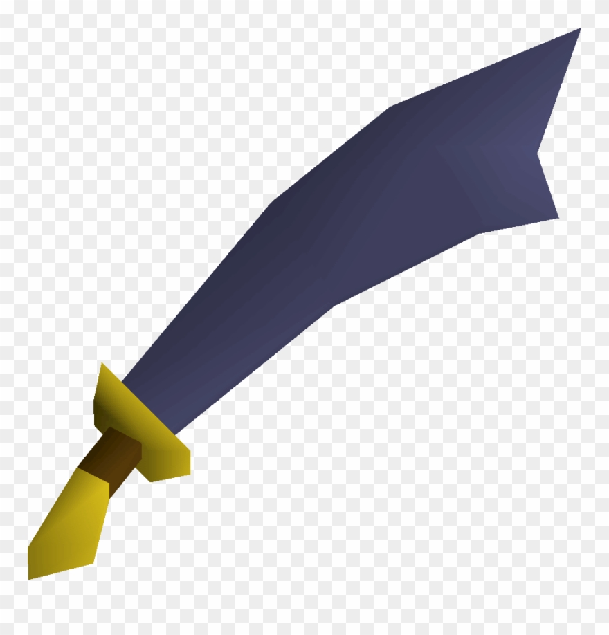 Mithril Scimitar - Runescape Rune Scimitar Clipart