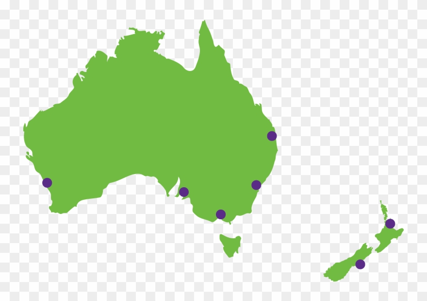 Our Australian And New Zealand Locations - Map Of Australia Silhouette Clipart