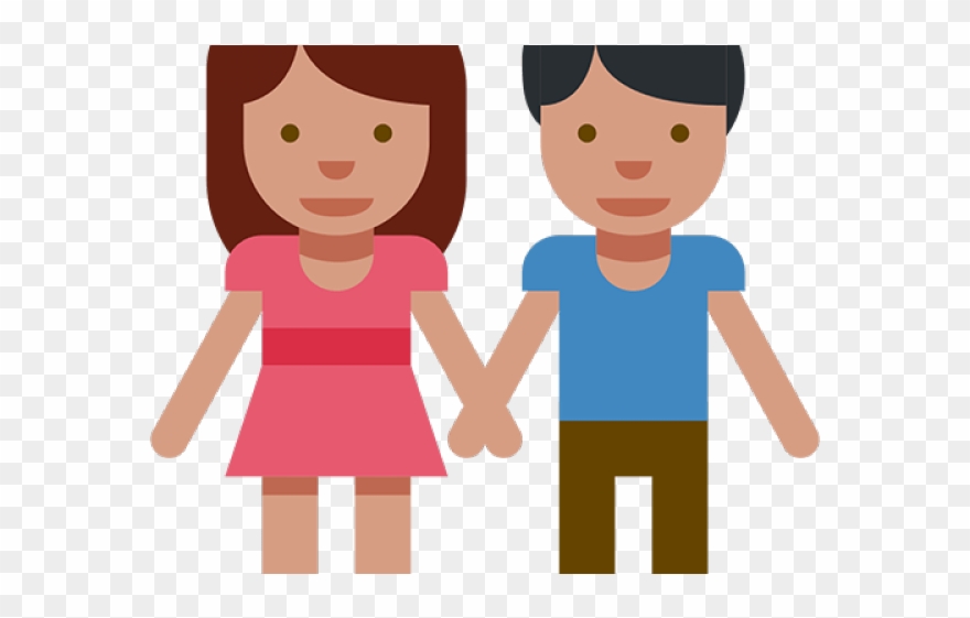 Hand Emoji Clipart Emogi - Emoji Boy And Girl Png Transparent Png