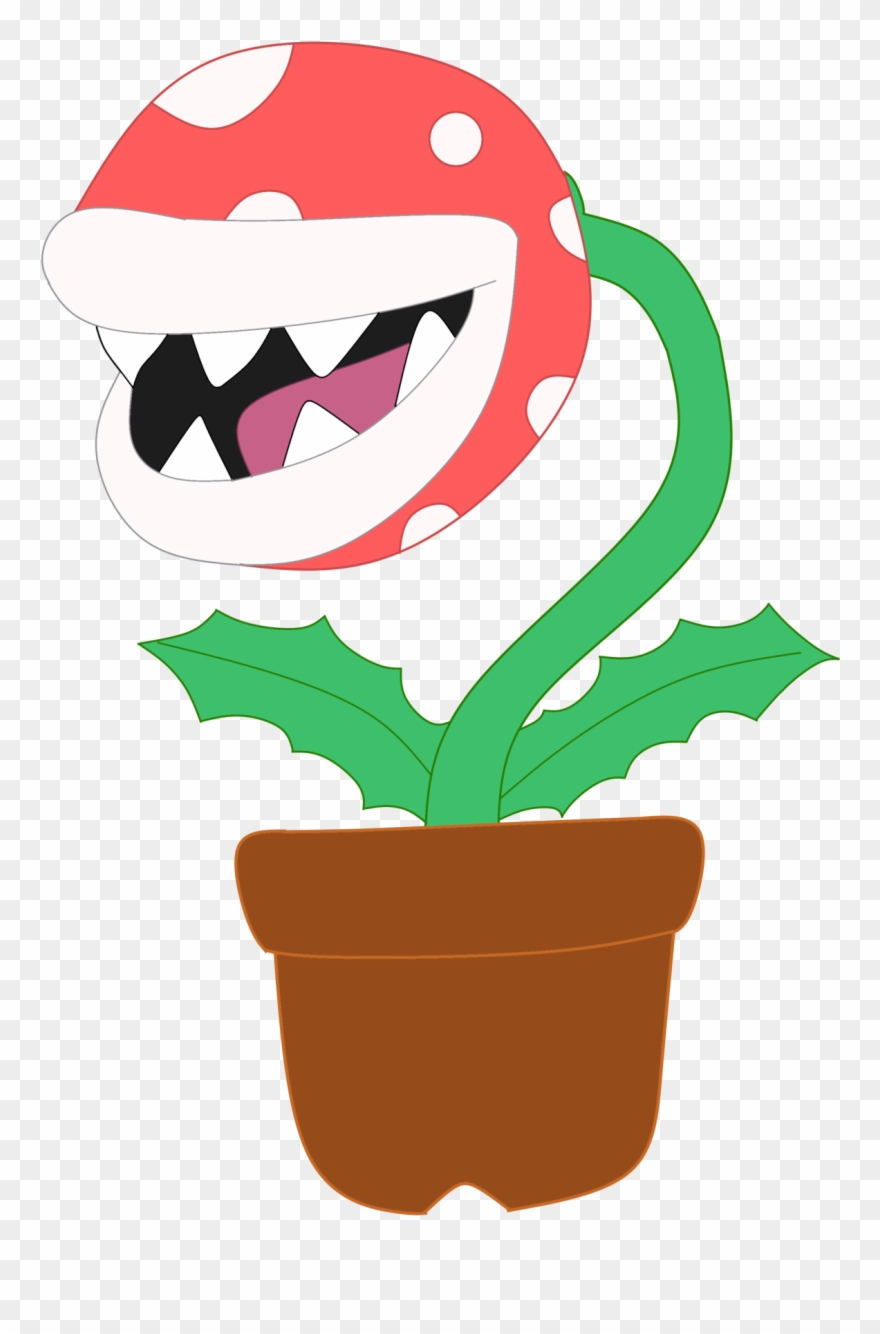 Finished Making A Pic Of The Piranha Plant - Cartoon Clipart