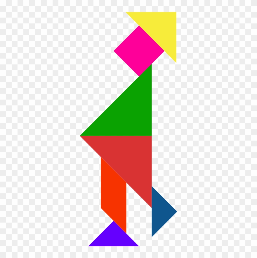 Clipart - Tangram - Graphic Design - Png Download
