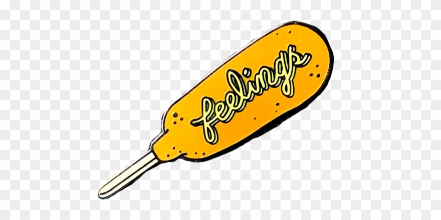 Corn Dog Feeling Pin Clipart