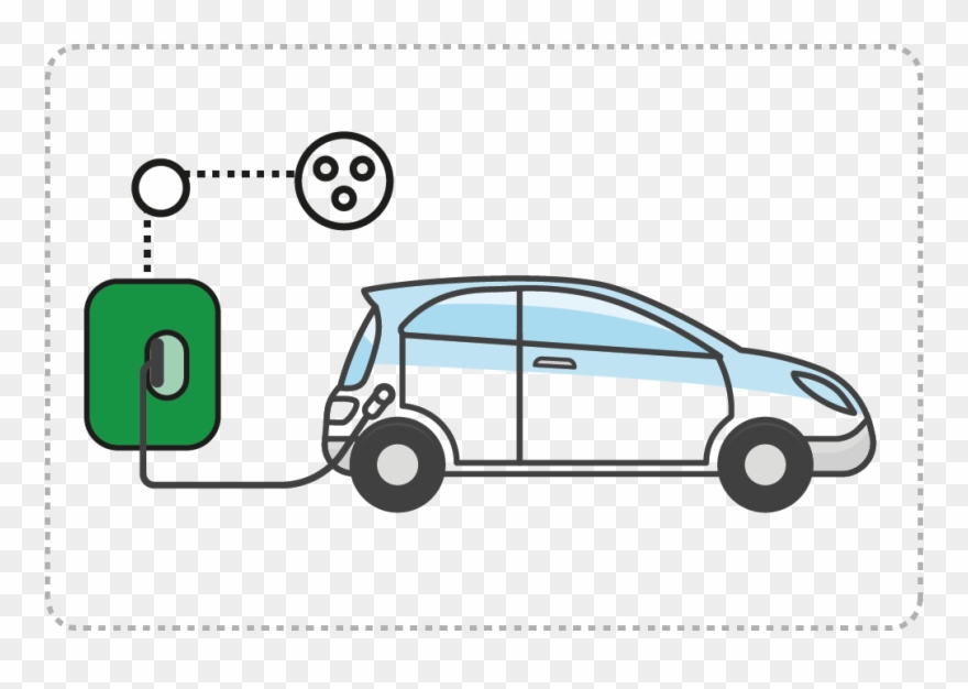 Ev Charging - City Car Clipart