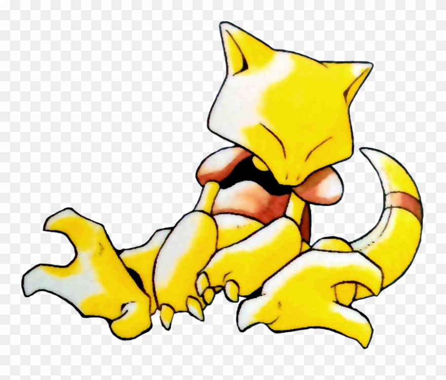 Abra Pokemon Red And Blue Official Art - Abra Pokemon Clipart