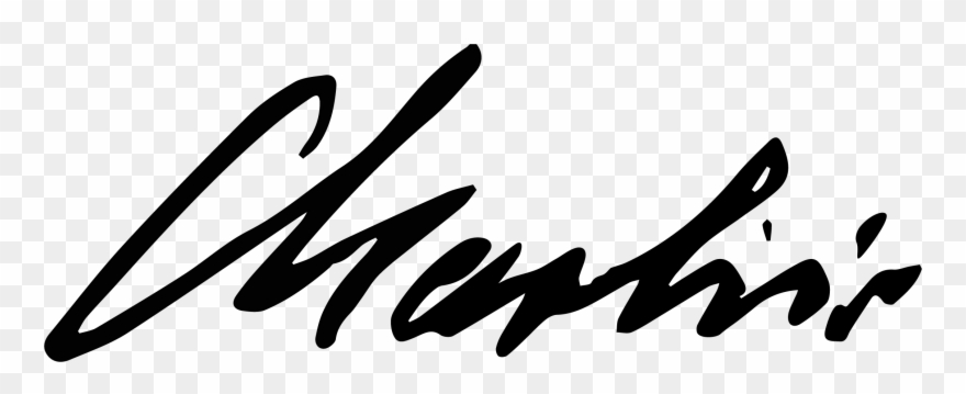 Charliesbarlogoblack - Firma De Charles Chaplin Clipart