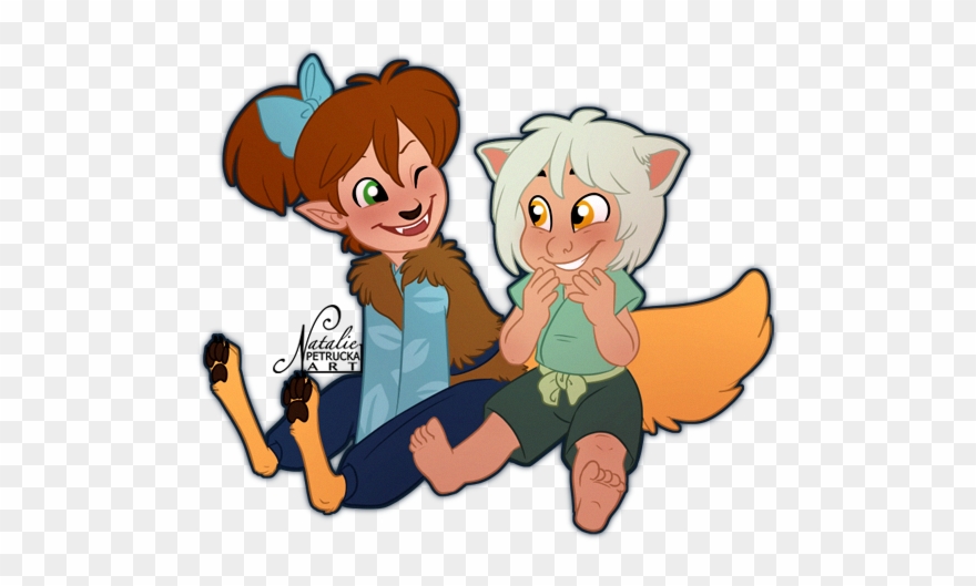 Shippo And Oc “daiichi” As Described In @artistefish's - Cartoon Clipart