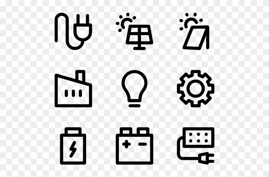 Industrial Elements - Social Media Logos Png White Clipart