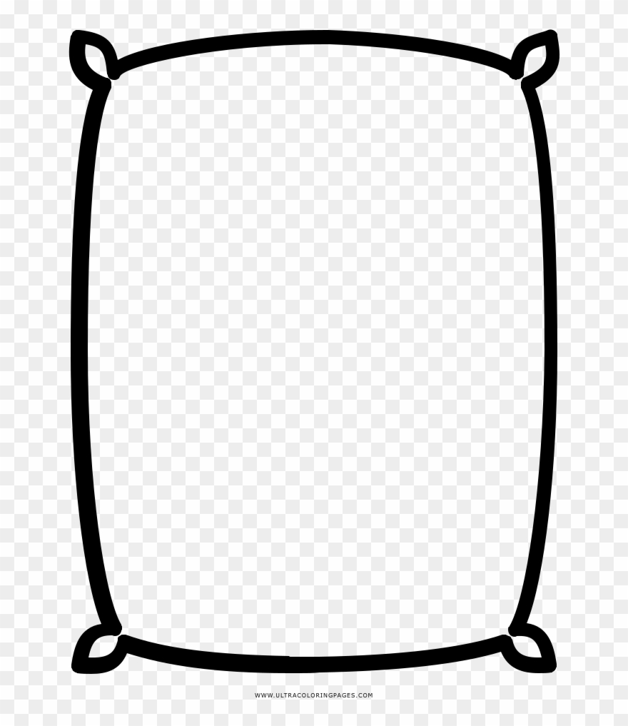 Rice Sack Coloring Page - Saco De Arroz Dibujo Clipart