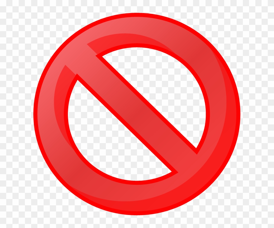 667 X 653 8 - Transparent Not Allowed Symbol Clipart