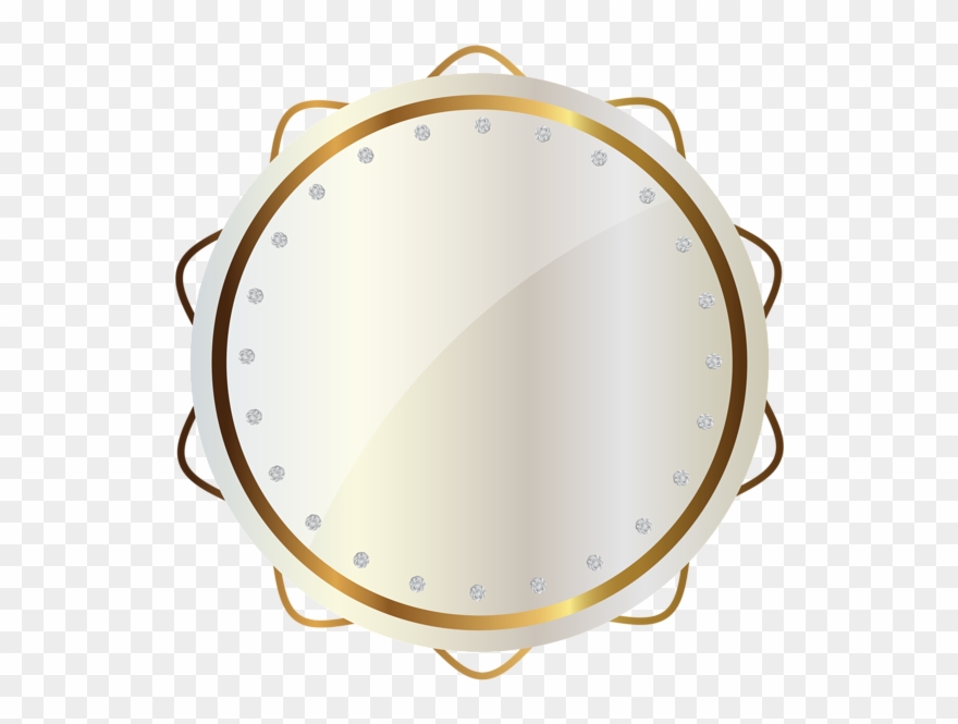 White And Gold Seal Png Clipart