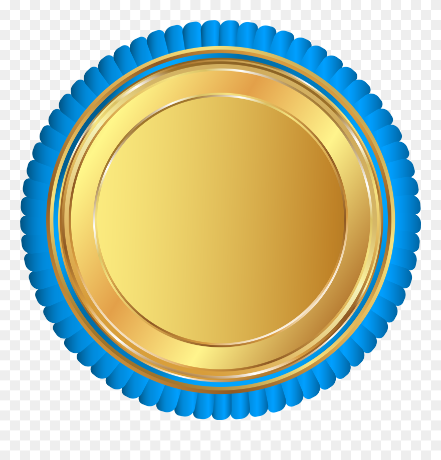 0, - Blue And Yellow Seal Clipart