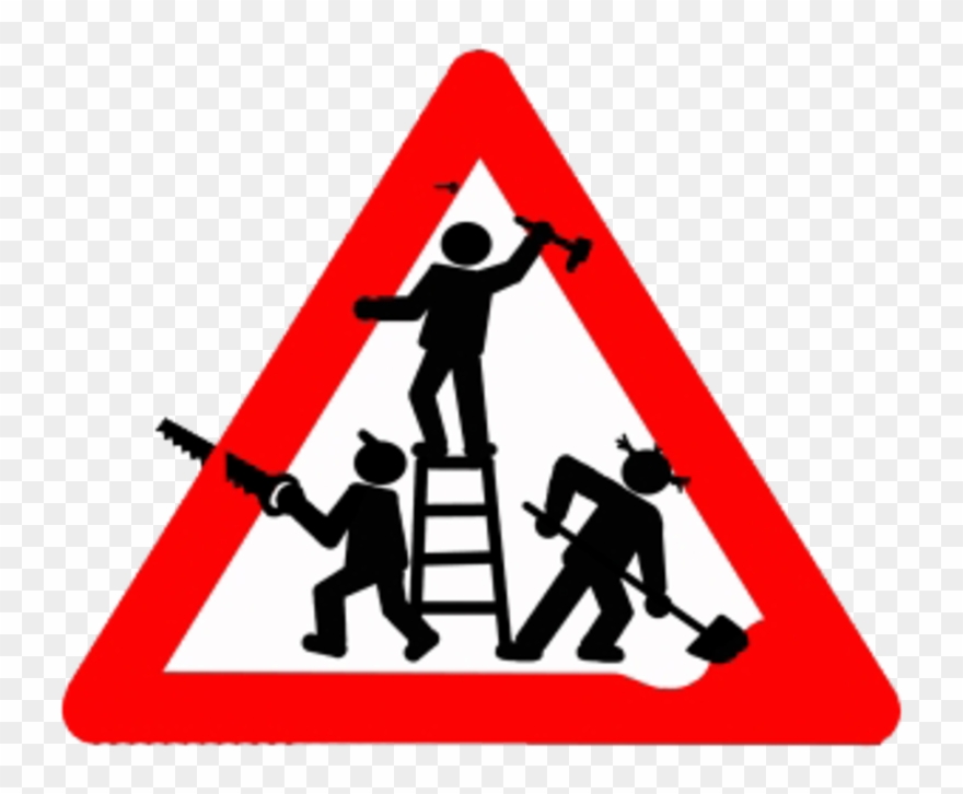 Clipart Baustelle - Road Signs Men At Work - Png Download