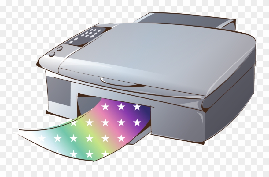 Printer Clipart Output Device - Impresora En Dibujos Animados - Png Download