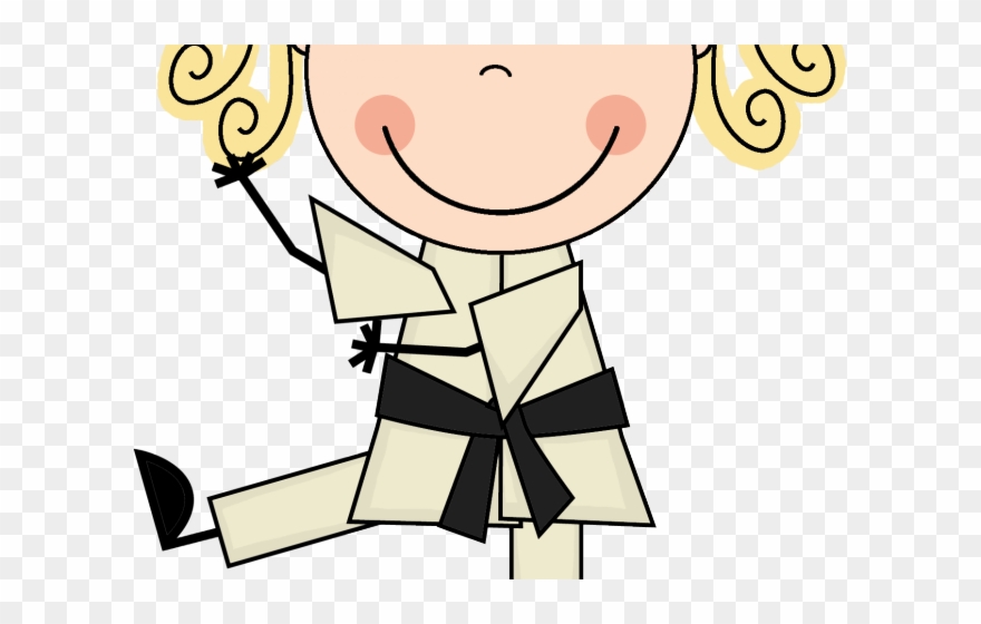 Karate Clipart Karate Girl - Clip Art - Png Download