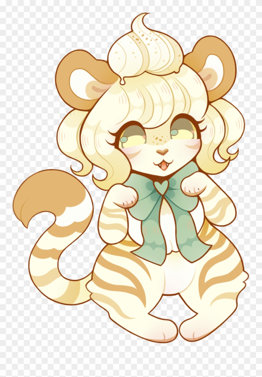 Eggnog Tiger - Illustration Clipart