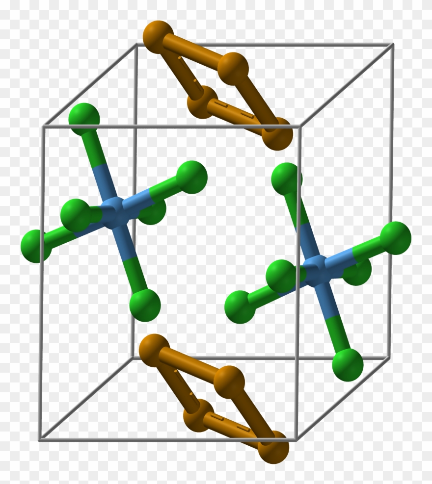 Cyclotetratellurium Hexachlorotantalate Unit Cell 3d Clipart