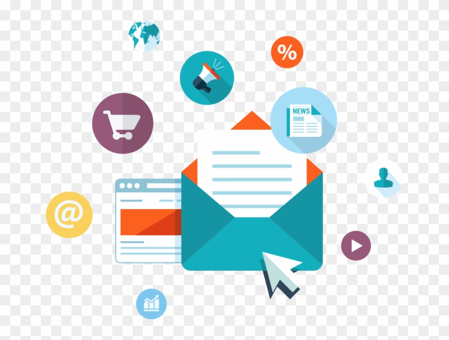 Email Newsletter Transparent Png - Email Marketing Clipart