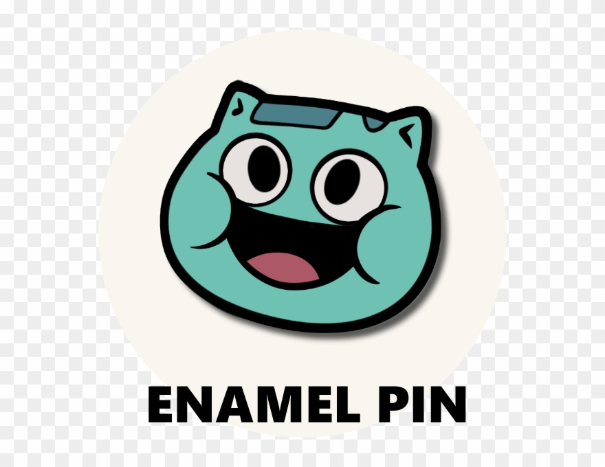 Buh Face Pin - Max&jan Clipart