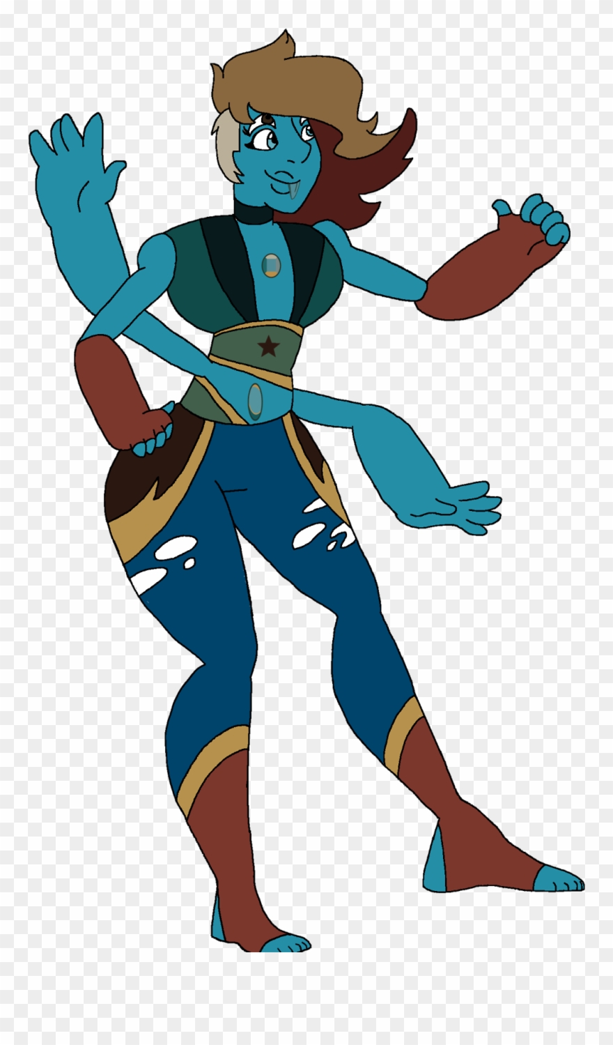 Opal Jasper, A Fusion Of My Agatized Fossil And The - Cartoon Clipart