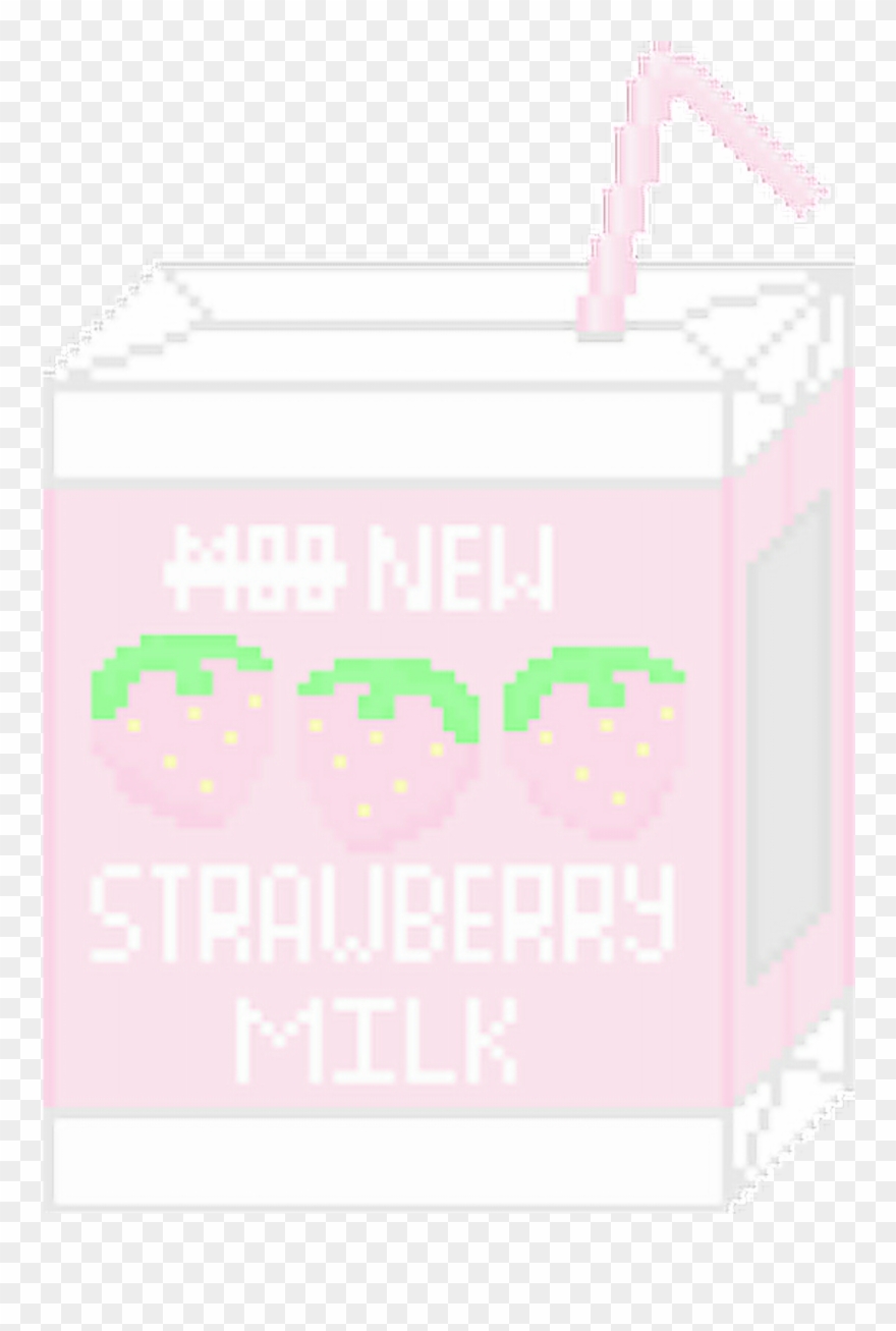 #strawberry #milk #strawberrymilk #delicious #mmm #pixel Clipart