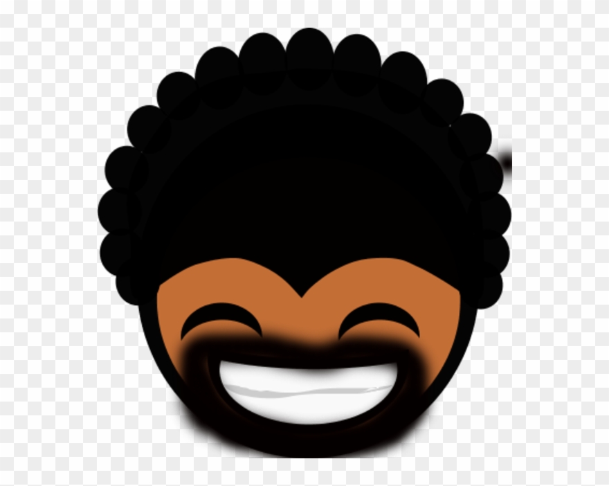 Kysii2 - Cartoon Black Guy With Afro Clipart