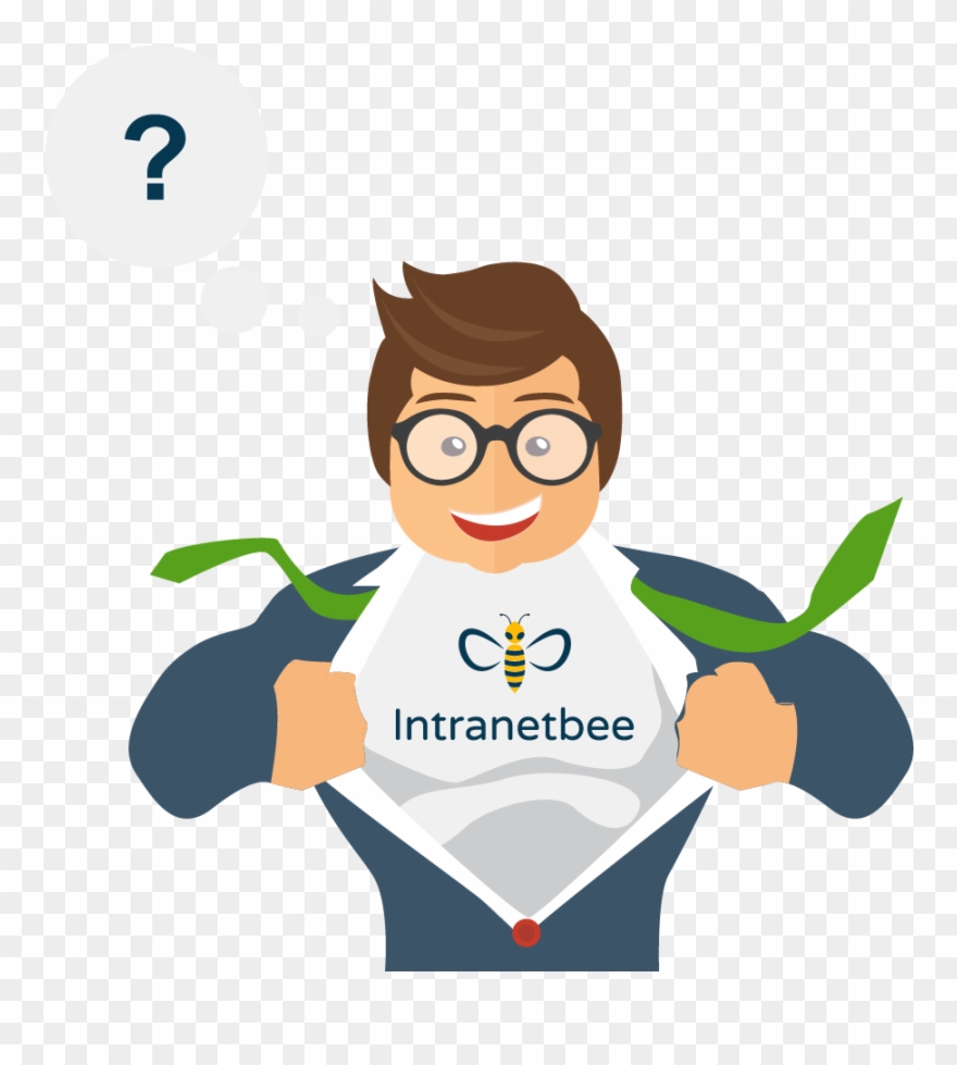 Do You Have Questions - Clark Kent Cartoon Vector Clipart