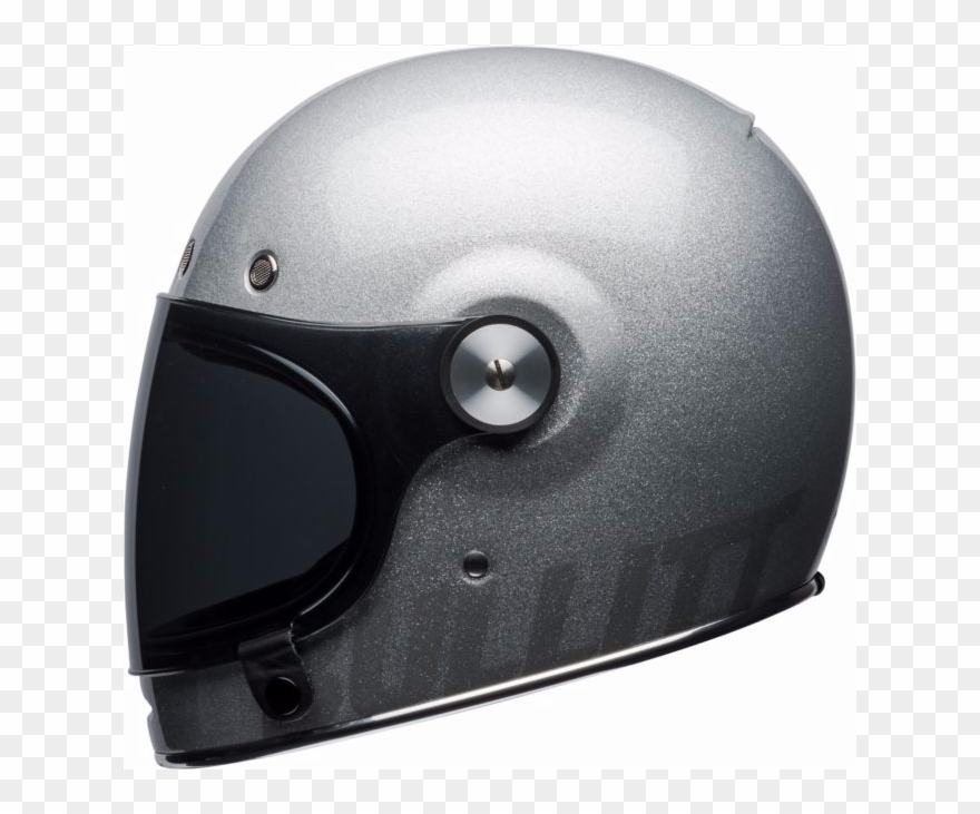 **ships Same Day** Bell Bullitt Retro Motorcycle Helmet - หมวก กัน น็อค Bell Bullitt Gloss Silver Flake Clipart