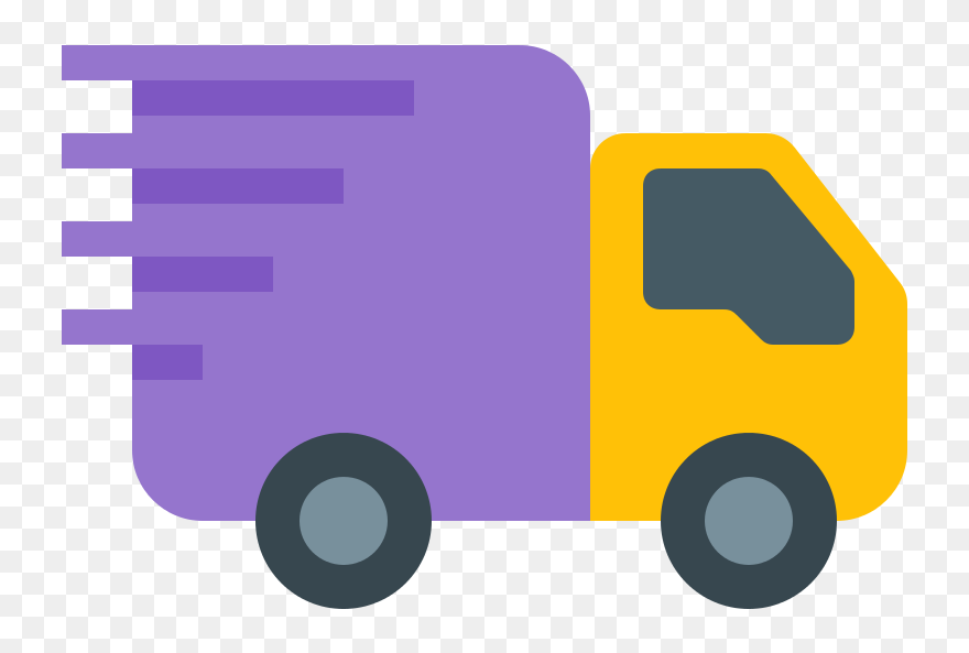 Icons8 Flat In Transit - Truck Icon Flat Png Clipart