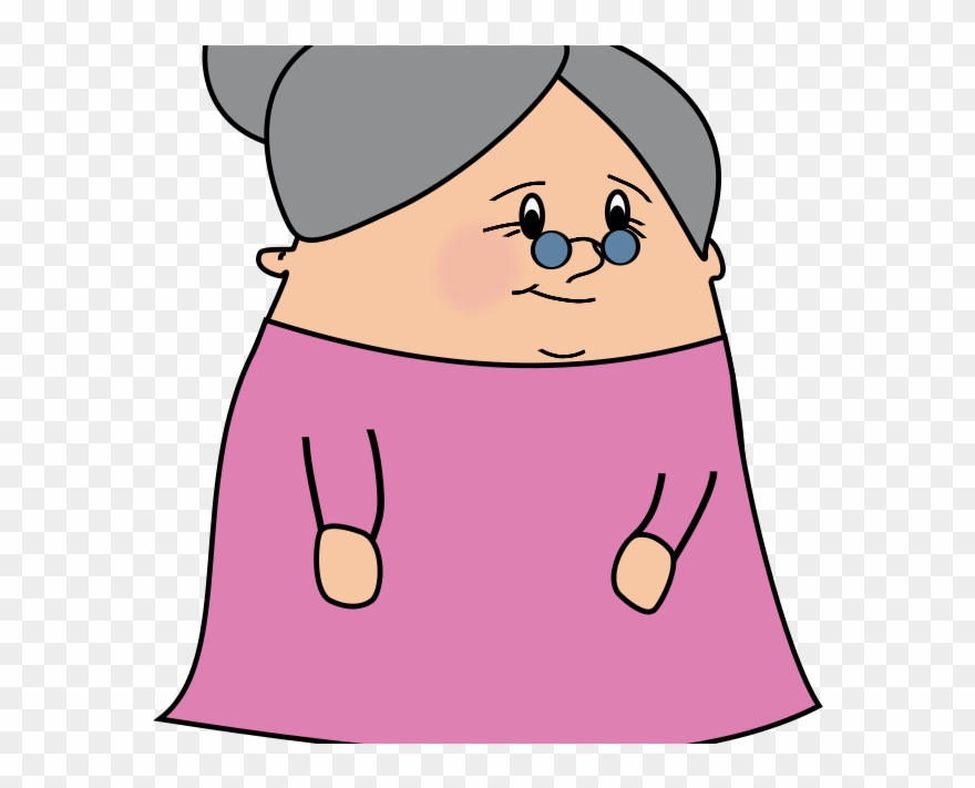 View From The Handicapped Space - Old Lady Clip Art - Png Download