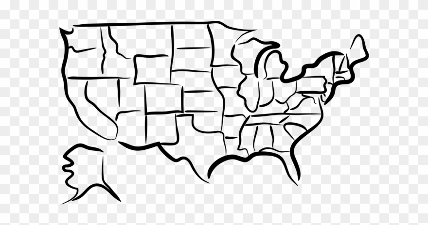 Where You At - Usa Sketch Clipart