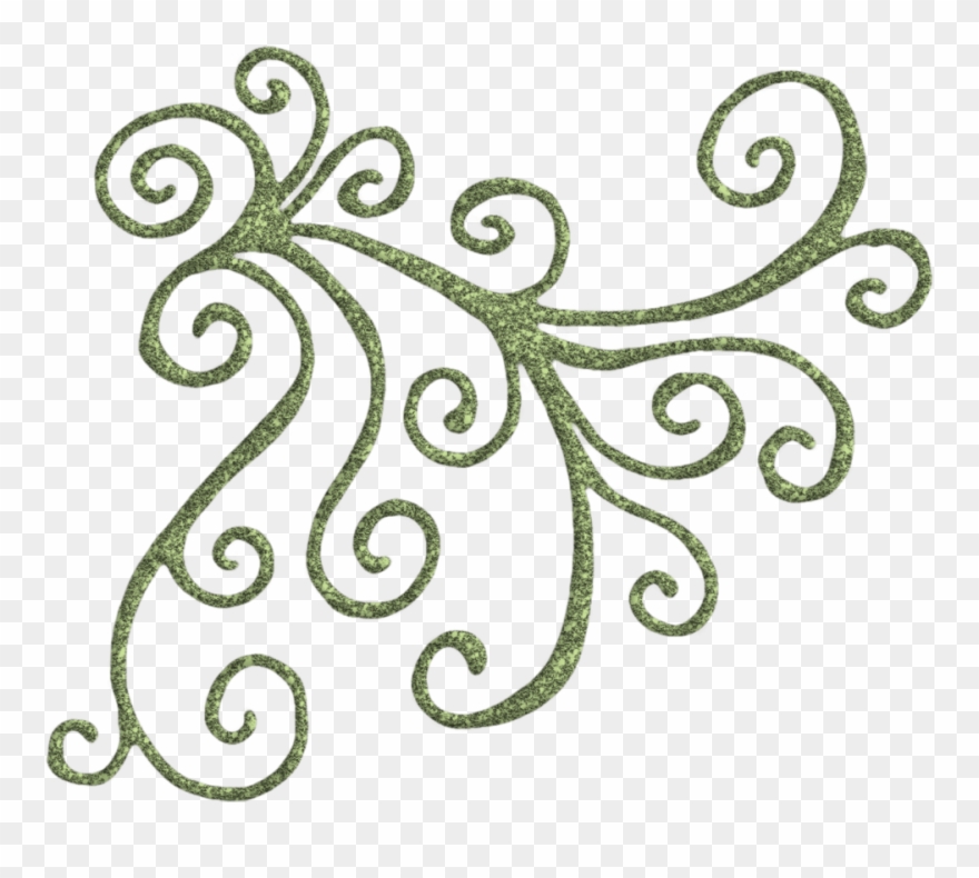 Cool Designs Png Transparent Image - Green Swirl Clipart
