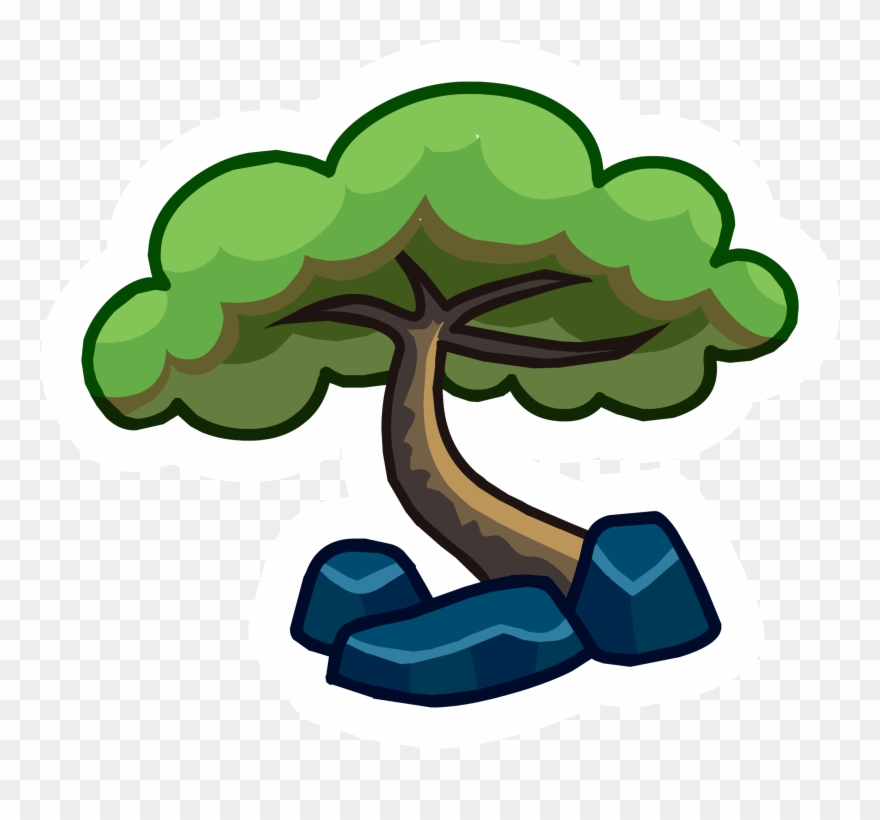 Savanna Tree Pin Icon - Club Penguin Tree Png Clipart